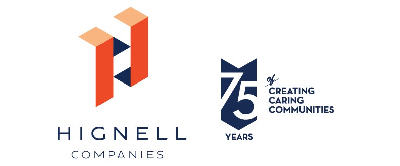 Hignell - 75 Years logo