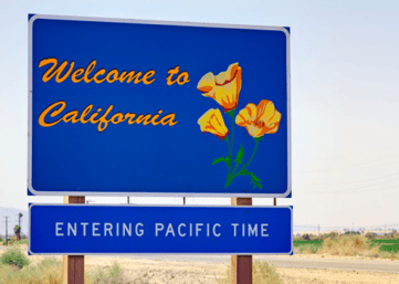 welcome to California sign