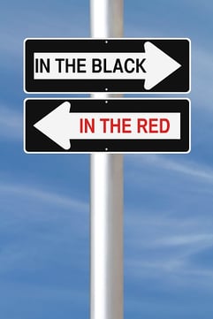 In_the_red_in_the_black_arrow_signs