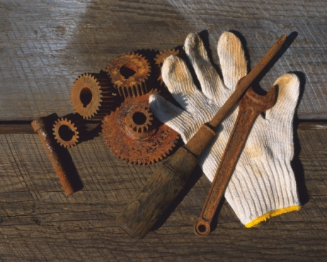 rusted tools